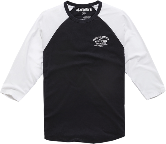 ALPINESTARS Booted Raglan T-Shirt - Black/White - Medium 1210710041020M