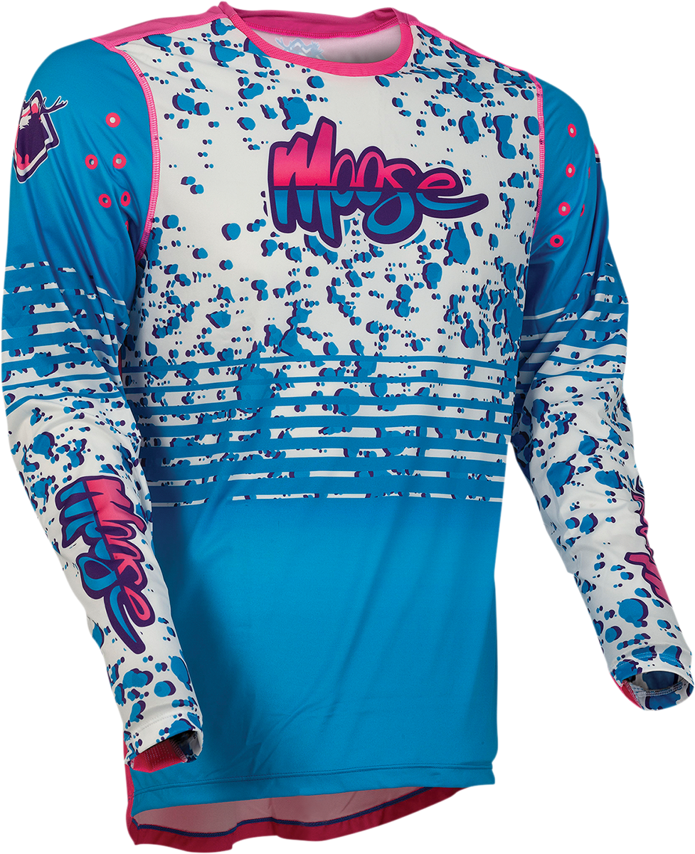 MOOSE RACING Agroid Jersey - Blue/Pink/White - Small 2910-6386