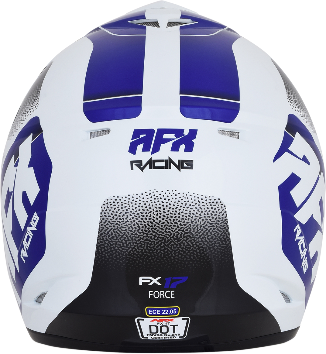 AFX FX-17 Helmet - Force - Pearl White/Blue - XL 0110-5241