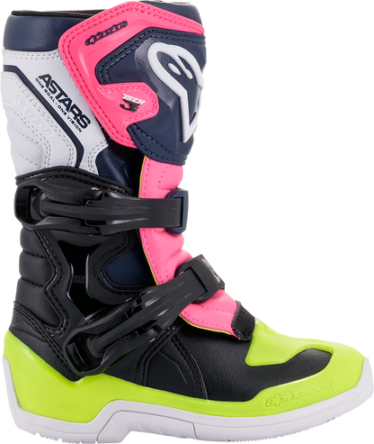 ALPINESTARS Tech 3S Boots - Black/Blue/Pink - US 12 2014518-1176-12
