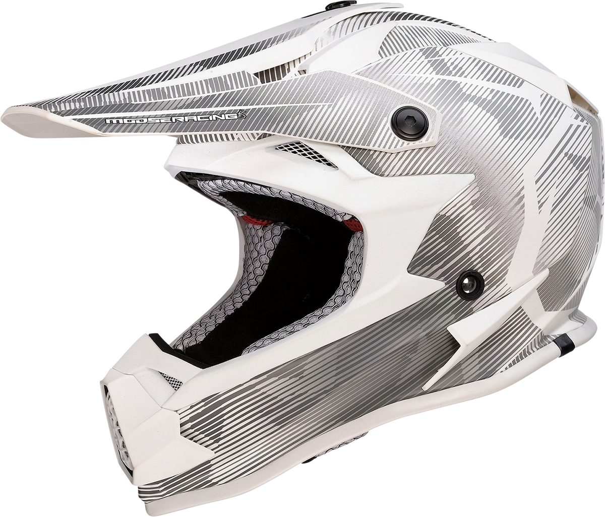 MOOSE RACING Youth F.I. Helmet - Agroid Camo - MIPS® - Gray/White - Small 0111-1529