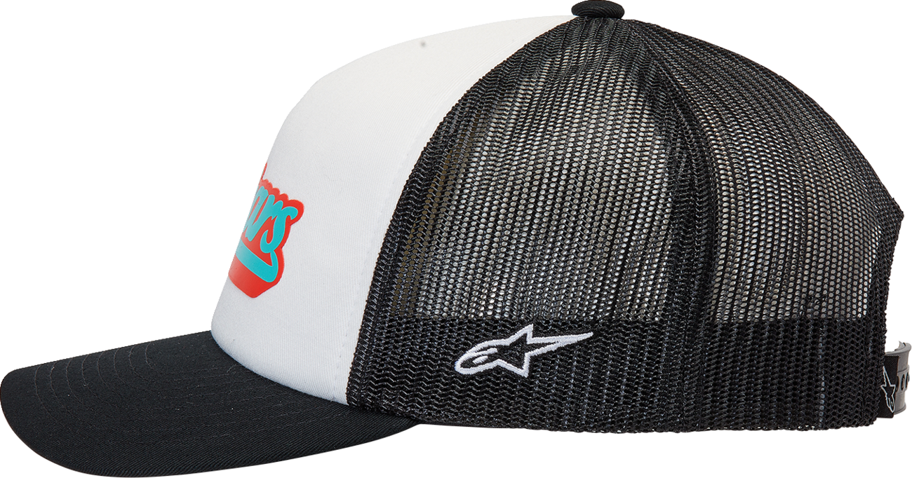 ALPINESTARS Delivery Trucker Hat - White/Black - One Size 1213810102010OS