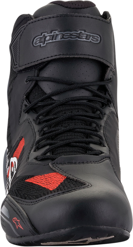 ALPINESTARS Faster-3 Rideknit Shoes - Black/Gray/Red - US 8 251031911658