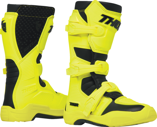 THOR Youth Blitz XR Boots - Acid/Black - Size 1 3411-0759