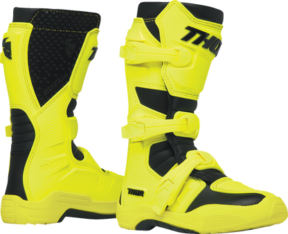 THOR Youth Blitz XR Boots - Acid/Black - Size 7 3411-0765