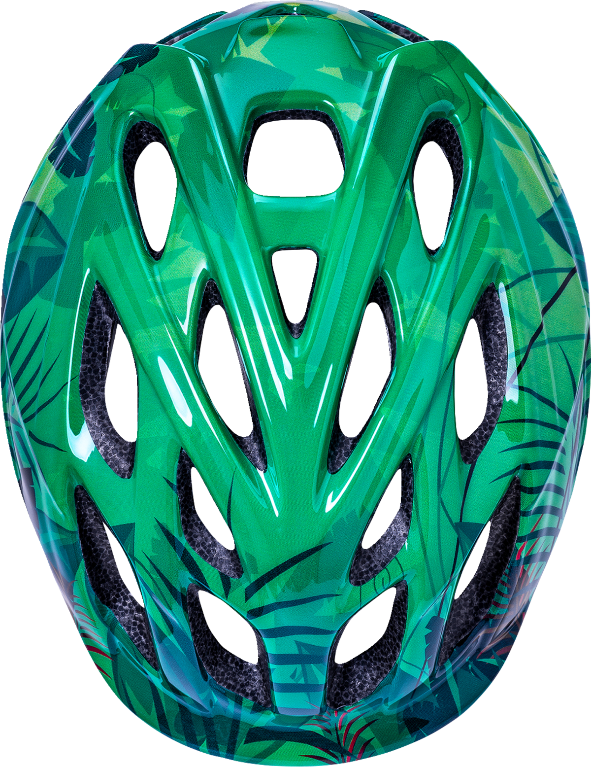 KALI Child Chakra Lighted Helmet - Jungle - Gloss Green - XS 0221022214