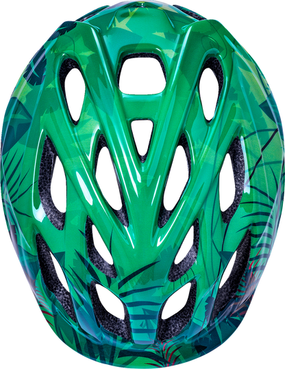 KALI Child Chakra Lighted Helmet - Jungle - Gloss Green - XS 0221022214