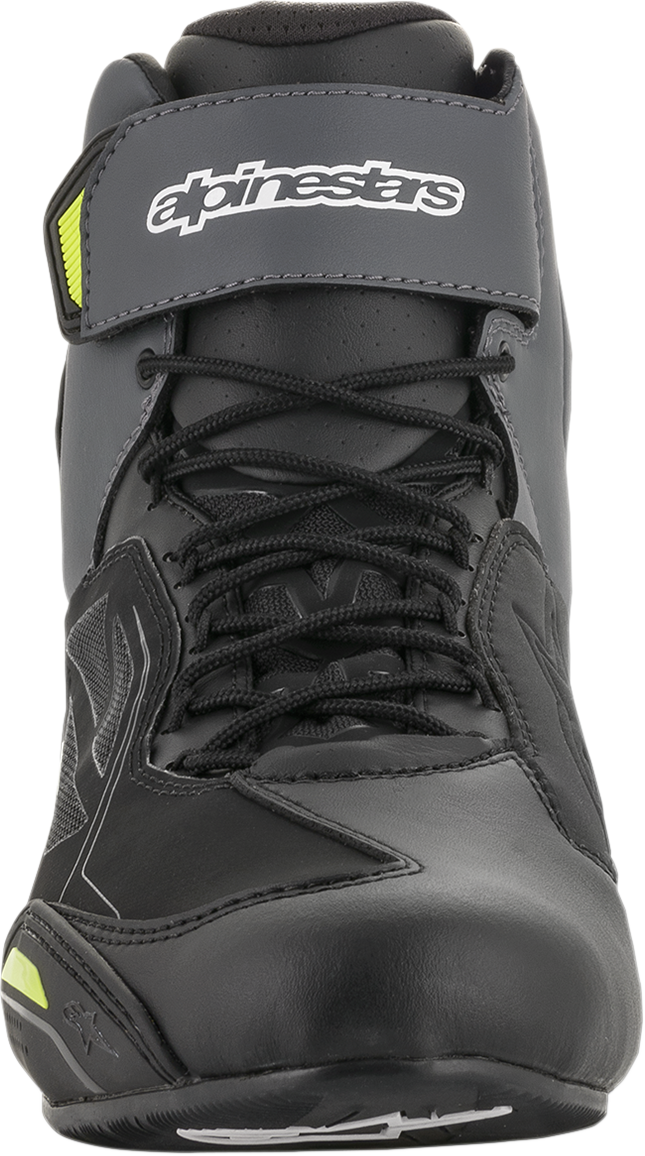 Zapatos ALPINESTARS Faster-3 Drystar - Negro/Gris/Amarillo - US 10 2540719175-10 