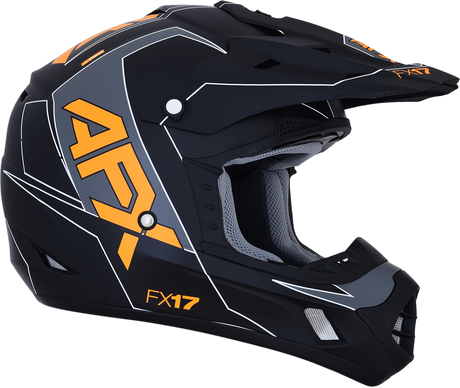 AFX FX-17 Helmet - Aced - Matte Black/Orange - XL 0110-6507