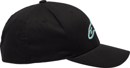 ALPINESTARS Ageless Curve Hat - Black/Light Aqua - L/XL 1017810101177LX