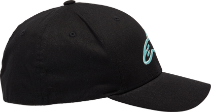 ALPINESTARS Ageless Curve Hat - Black/Light Aqua - Small/Medium 1017810101177SM