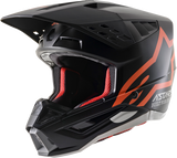 ALPINESTARS SM5 Helmet - Compass - Matte Black/Orange Fluo - Large 8303321-1149-LG