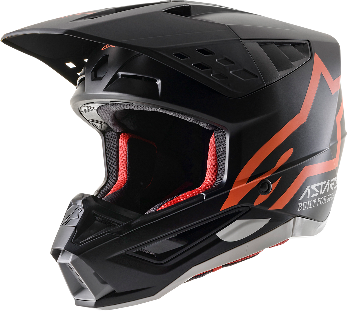 ALPINESTARS SM5 Helmet - Compass - Matte Black/Orange Fluo - XS 8303321-1149-XS