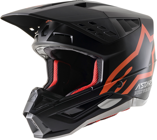 ALPINESTARS SM5 Helmet - Compass - Matte Black/Orange Fluo - XS 8303321-1149-XS