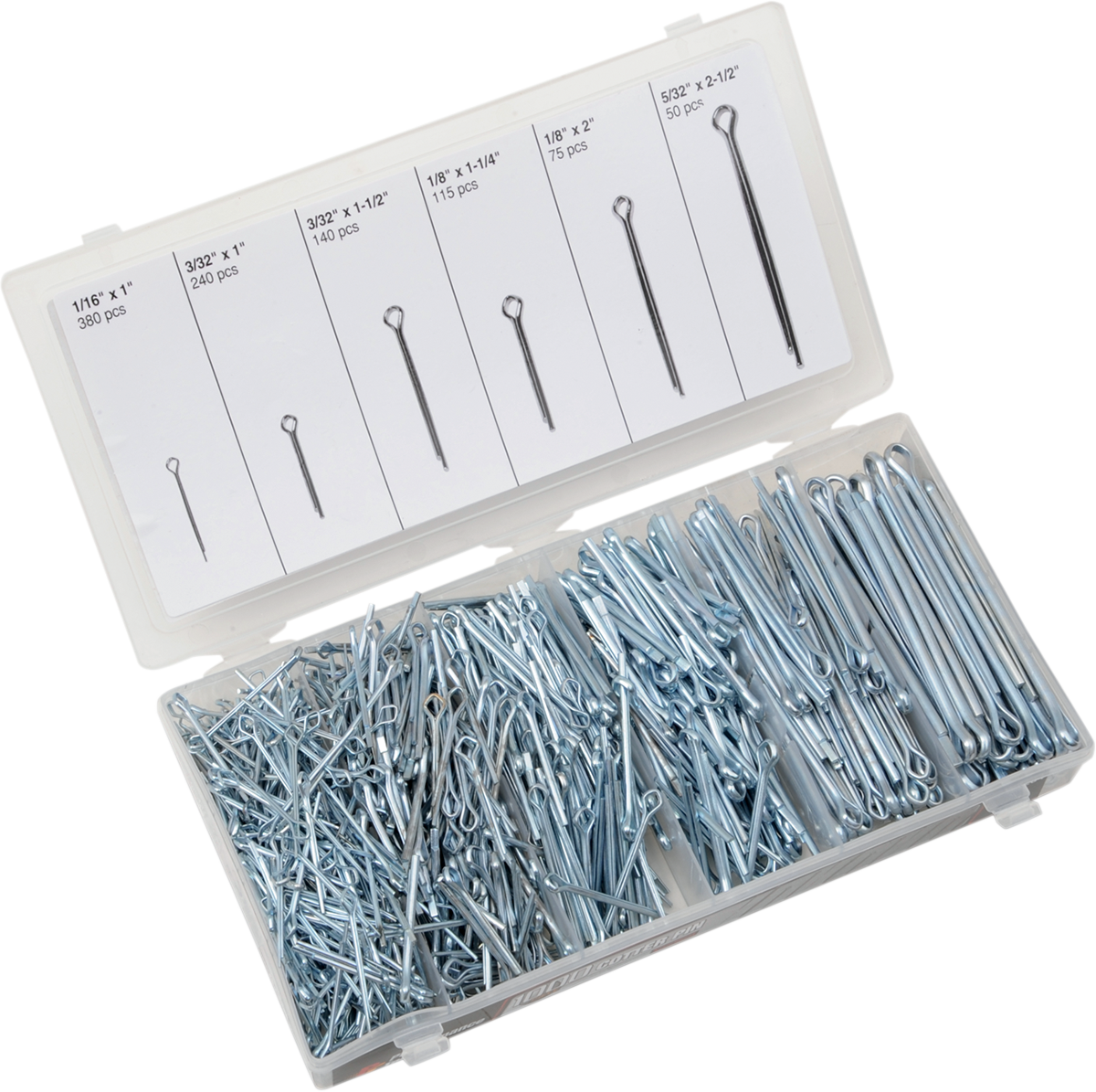 PERFORMANCE TOOL Cotter Pin Assortment - 1000-Piece W5204