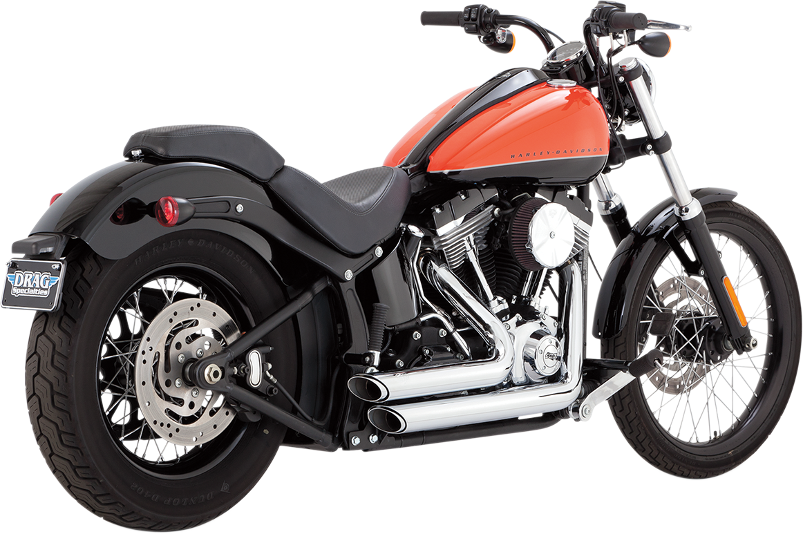 VANCE & HINES Shortshots Staggered Exhaust System - Chrome 17225