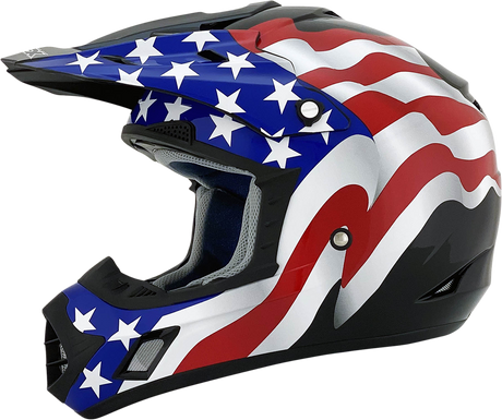 AFX FX-17 Helmet - Flag - Black - XL 0110-2372