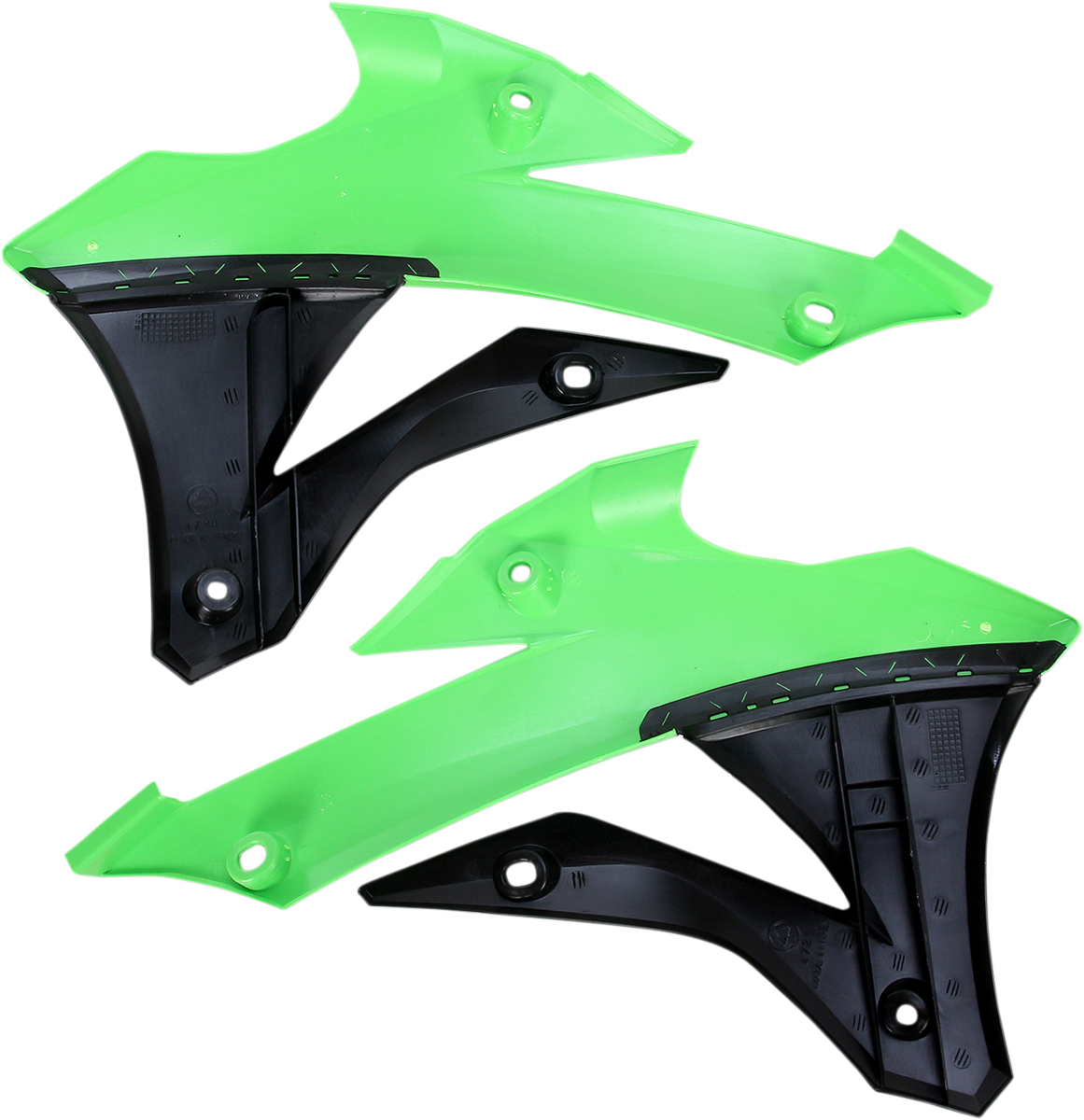 Protectores de radiador ACERBIS - Verde/Negro 2374071089