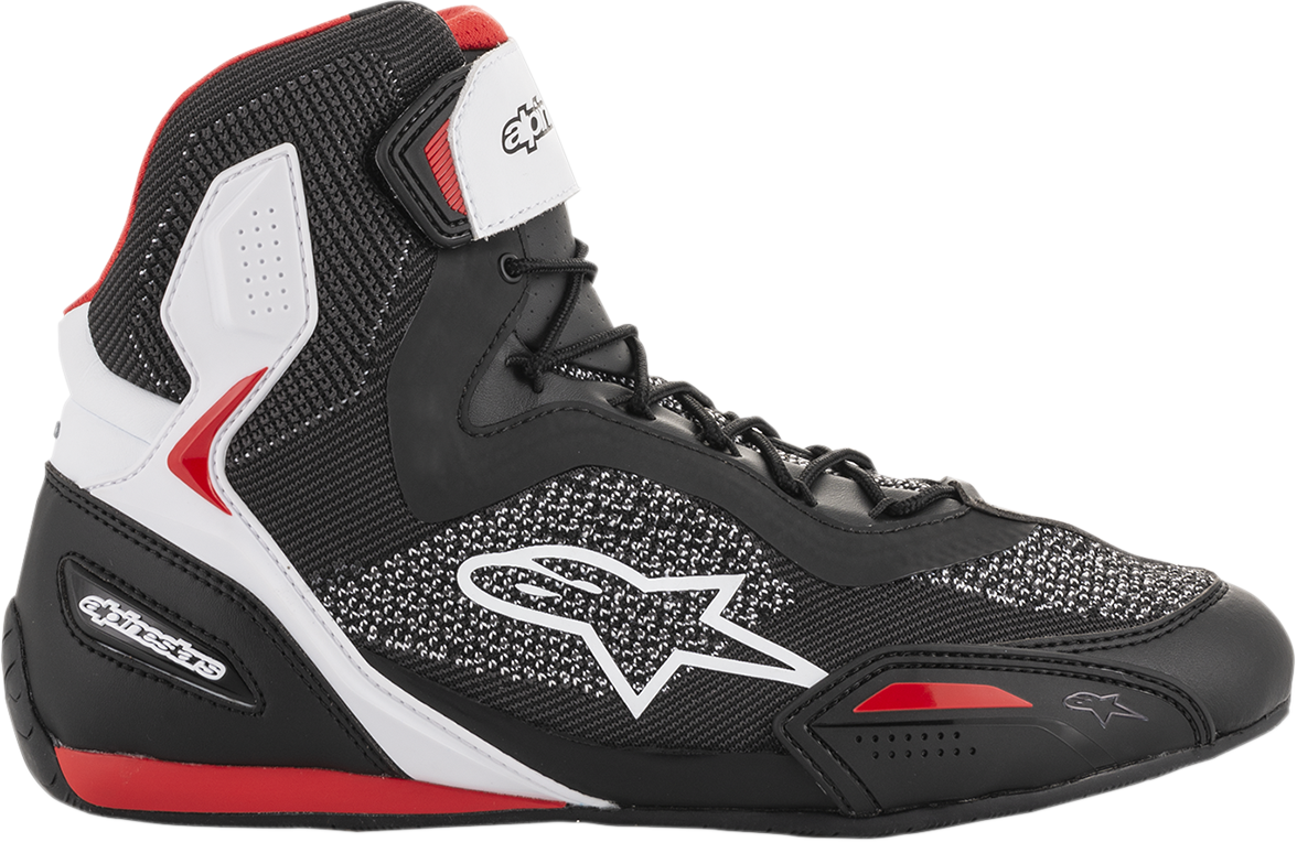 Zapatos ALPINESTARS Faster-3 Rideknit - Negro/Blanco/Rojo - US 10 2510319123-10 