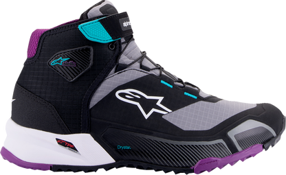 ALPINESTARS Stella CR-X Drystar® Shoes - Black/Gray/Teal/Purple - US 6 261152313706