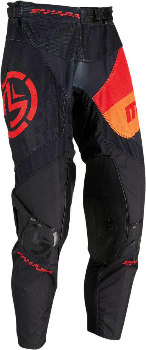 MOOSE RACING Pantalones Sahara - Negro/Naranja/Rojo - 32 2901-9065 