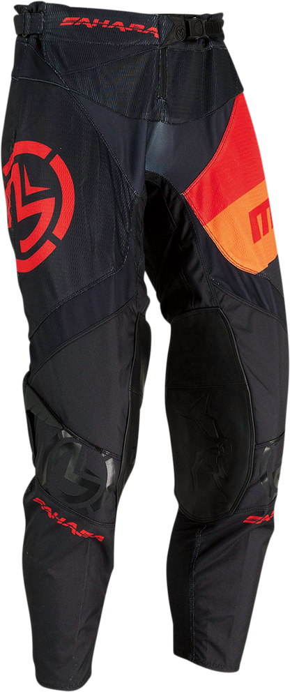 MOOSE RACING Sahara Pants - Black/Orange/Red - 32 2901-9065