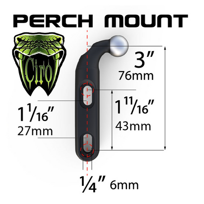 CIRO Perch Mount - Chrome 50110