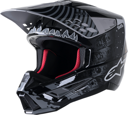 ALPINESTARS SM5 Helmet - Solar Flare - Gloss Black/Gray/Gold - Large 8305822-1959-LG