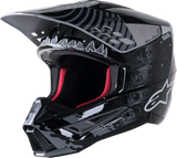 ALPINESTARS SM5 Helmet - Solar Flare - Gloss Black/Gray/Gold - XL 8305822-1959-XL