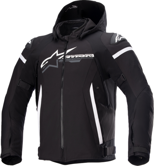 ALPINESTARS Zaca Waterproof Jacket - Black/White - 4XL 3206423-12-4XL