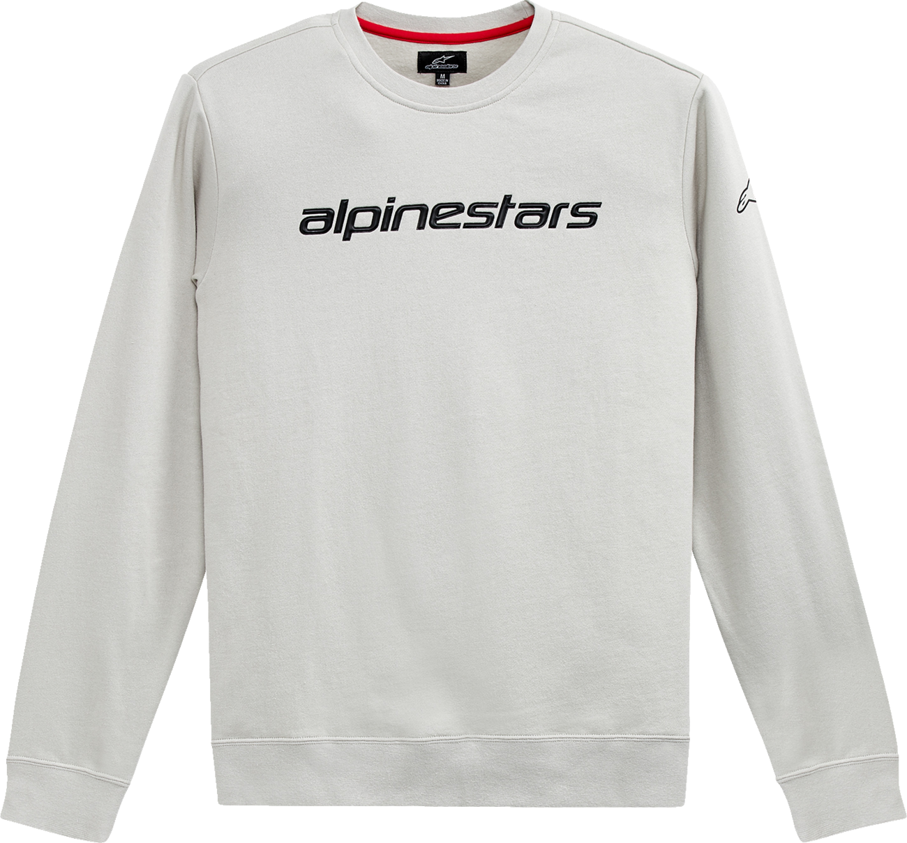 ALPINESTARS Linear Crew Fleece - Silver/Black - 2XL 12125132419002X