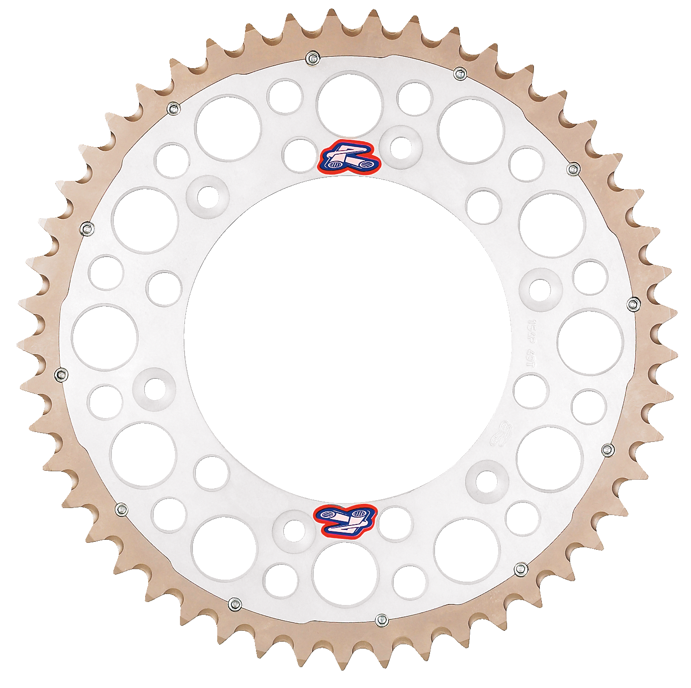RENTHAL Twinring™ Rear Sprocket - 49 Tooth - Silver 2240-520-49GPSI