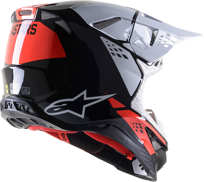 ALPINESTARS Supertech M8 Helmet - Factory - Black/White/Red - Medium 8302922-1233-MD