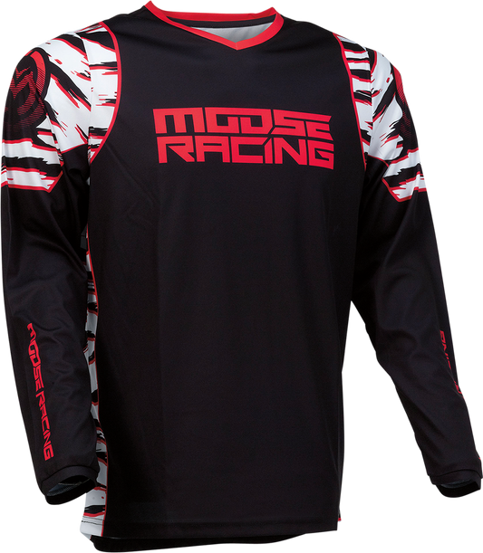 MOOSE RACING Qualifier Jersey - Black/Red - 2XL 2910-6978