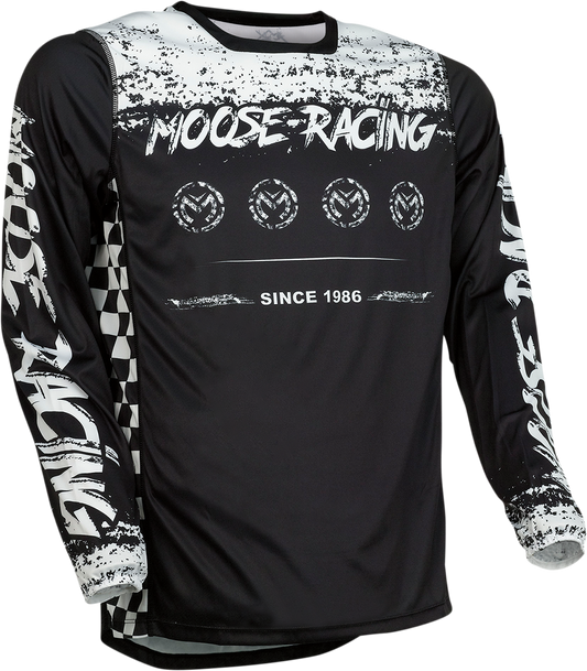 MOOSE RACING M1 Jersey - Black/White - Large 2910-6890