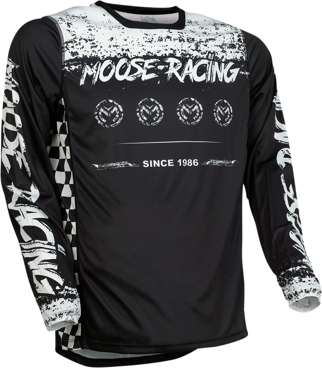 MOOSE RACING M1 Jersey - Black/White - Medium 2910-6889