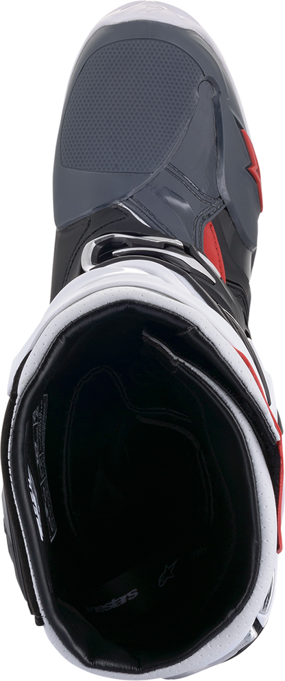 ALPINESTARS Tech 10 Supervented Boots - Black/White/Gray/Red - US 9 2010520-1213-9