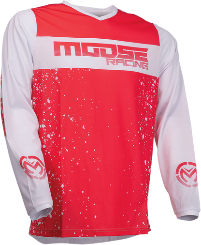 MOOSE RACING Qualifier Jersey - Red/White - 4XL 2910-6651