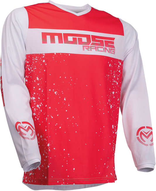 MOOSE RACING Qualifier Jersey - Red/White - 3XL 2910-6650