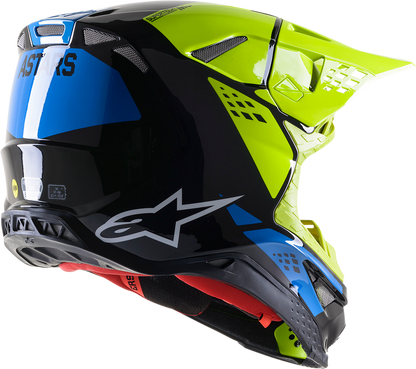 ALPINESTARS Supertech M8 Helmet - Factory - Black/Yellow/Blue - XL 8302922-1578-XL