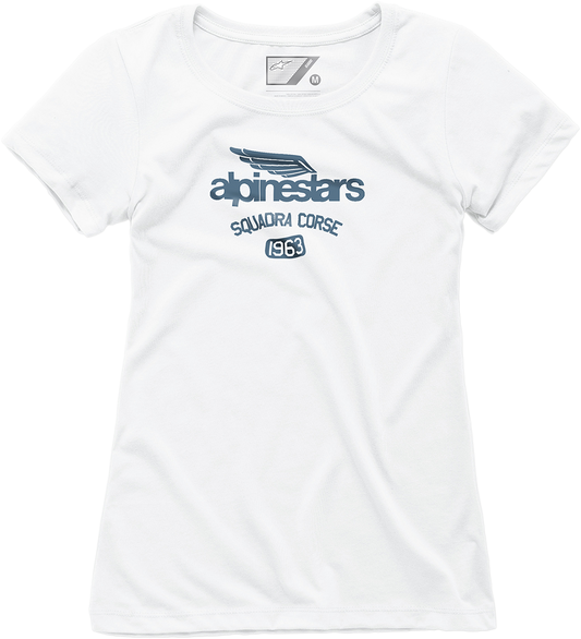 ALPINESTARS Women's Winged T-Shirt - White - XL 1W197300020XL