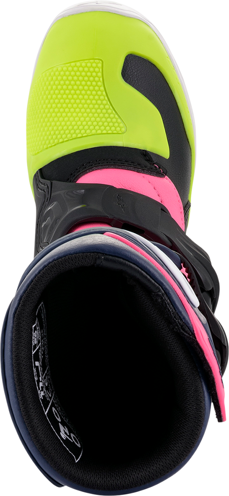 ALPINESTARS Tech 3S Boots - Black/Blue/Pink - US 1 2014518-1176-1