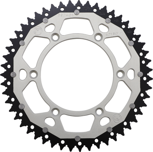 MOOSE RACING Dual Sprocket - Silver - 51 Tooth 1210-897-51-11X