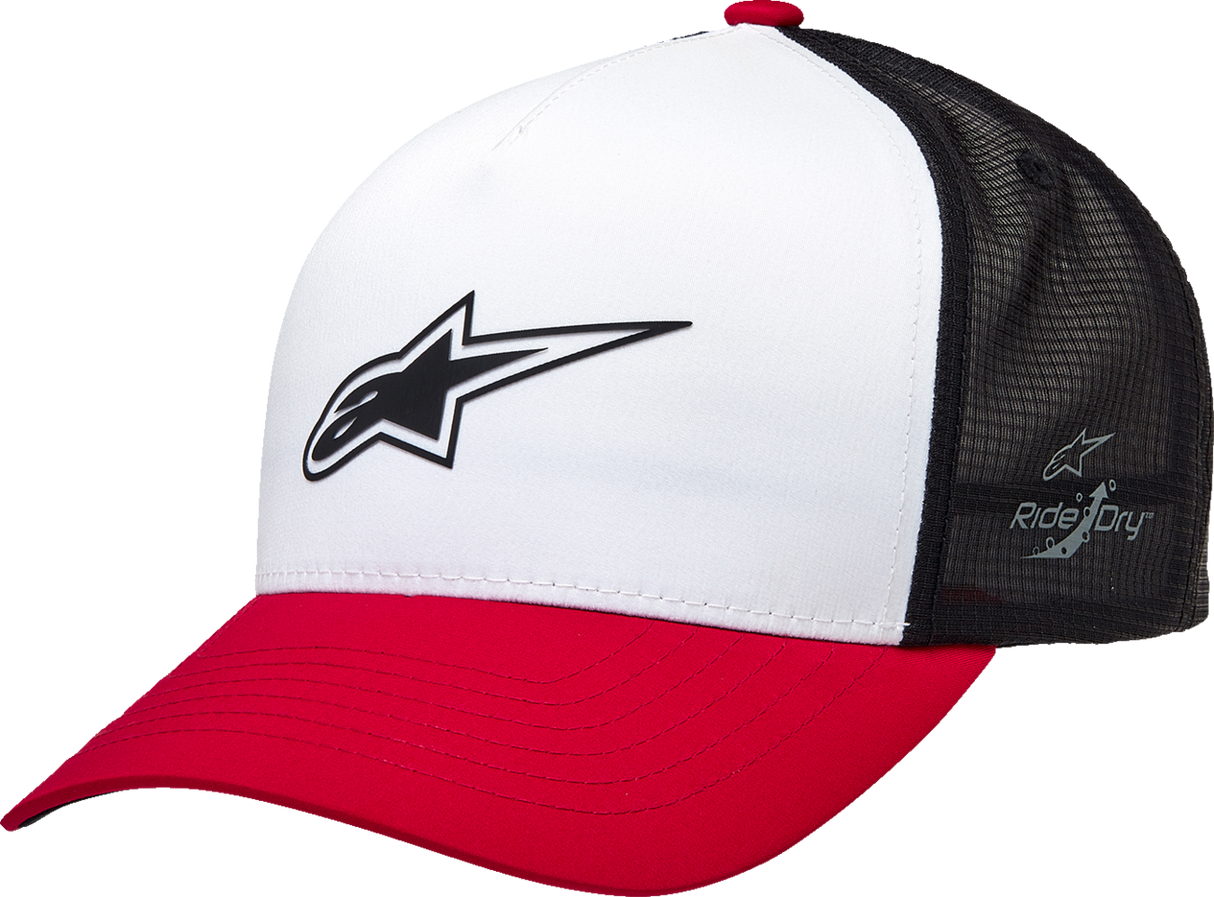 Gorra Trucker ALPINESTARS Advantage Tech - Blanco/Rojo/Negro - Talla única 121281160231OS