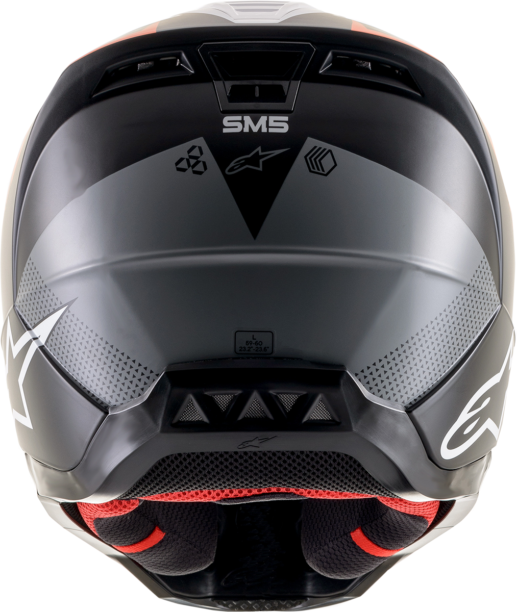 ALPINESTARS SM5 Helmet - Rayon - Black/White/Orange - Medium 8304121-1242-MD