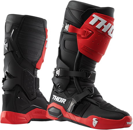 Suelas de repuesto para botas radiales THOR - Negro/Rojo - Talla 10 3430-0909 