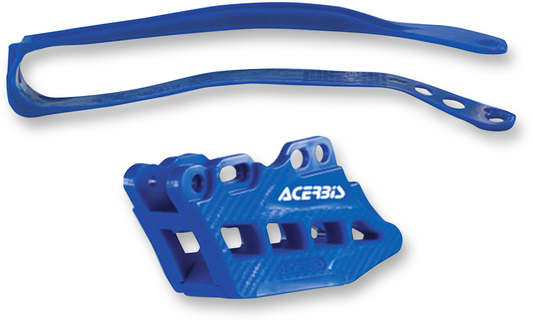 Kit deslizante y guía de cadena ACERBIS 2.0 - Yamaha YZ/WR/250F/450F - Azul 2449470003
