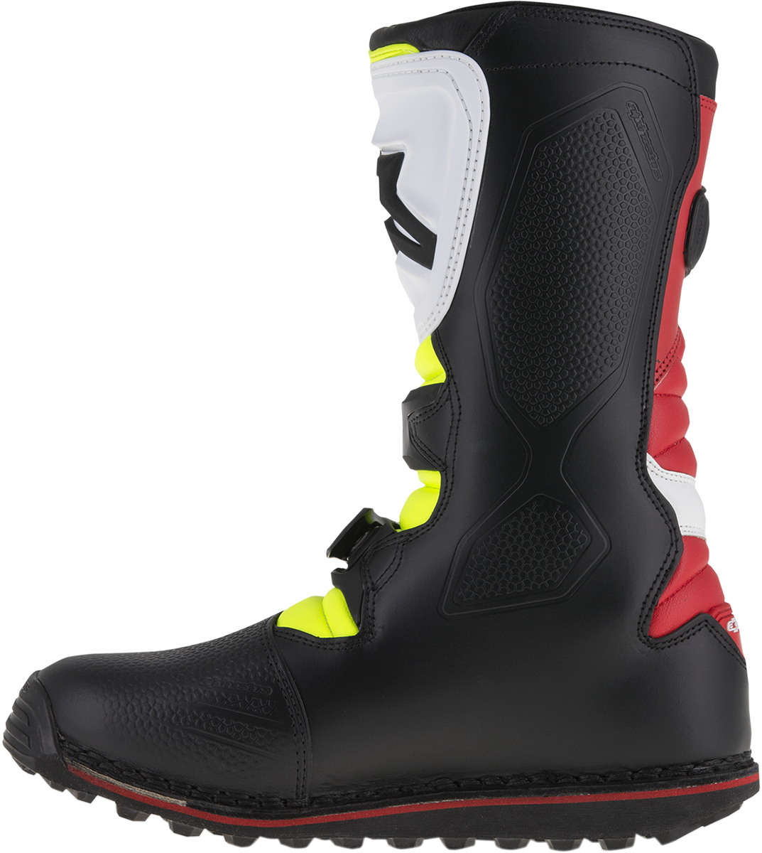 ALPINESTARS Tech-T Boots - White/Red/Yellow Fluorescent/Black - US 10 2004017-2351-10