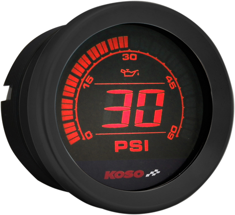 KOSO NORTH AMERICA 2" Oil Pressure Gauge - Black BA050430
