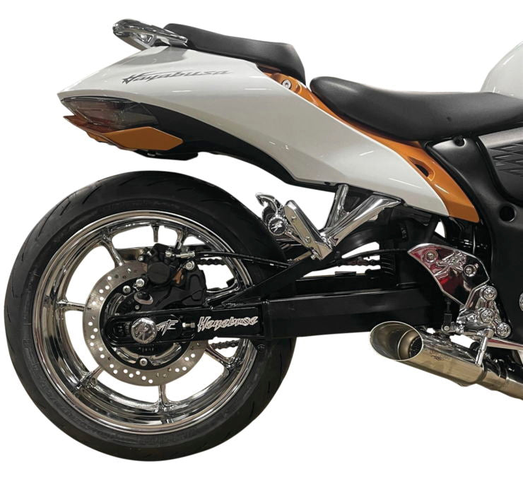 Voodoo Shorty Full Exhaust system Polished Hayabusa 22-25 G3 VEFSBUSAM2P